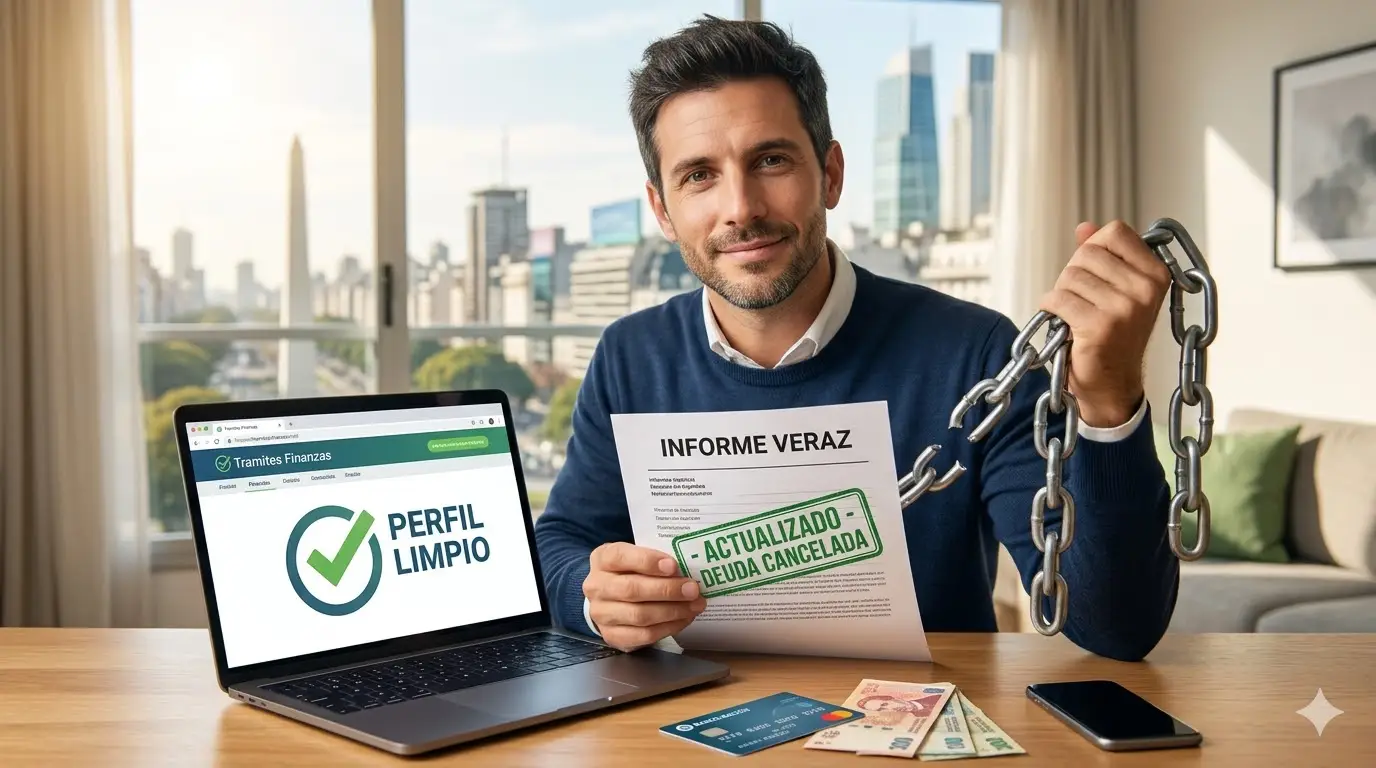 hombre consultando informe veraz gratis argentina