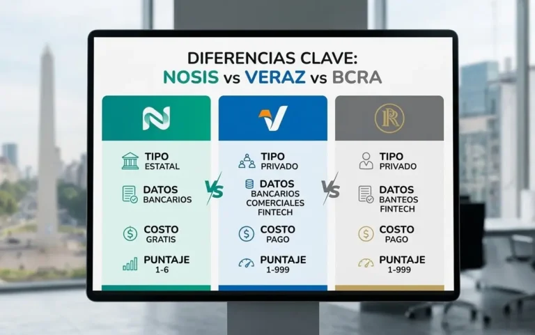 comparación nosis veraz bcra argentina